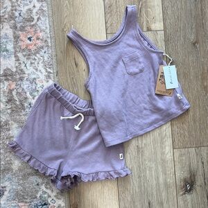 Easy Peasy Lavender Tank and Shorts Set 4T NWT